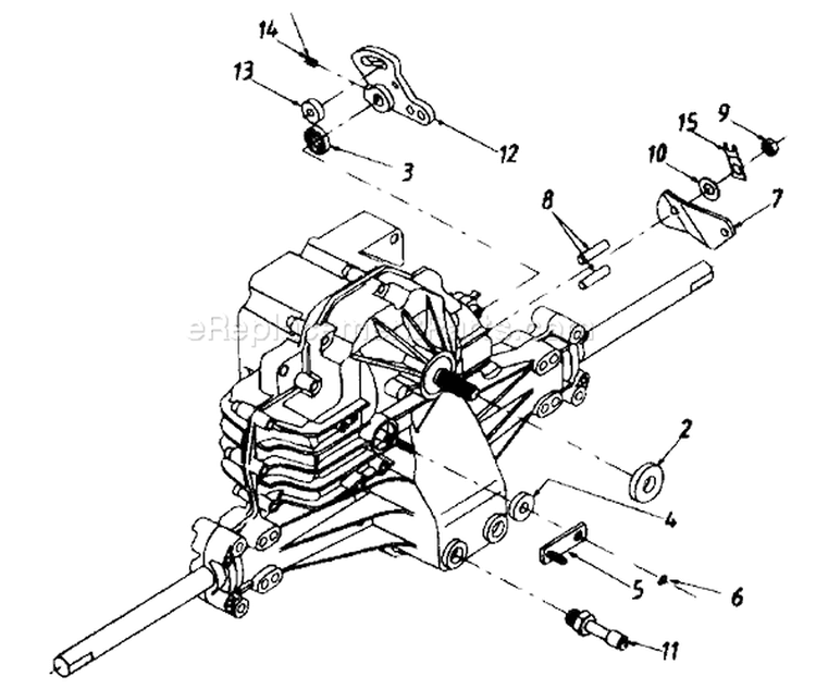 Page M Diagram and Parts List for 1363694H701 1996 Yard Man Lawn Tractor